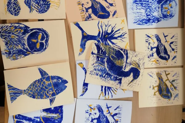 vánoční přání od žáků vo pro nemocnici