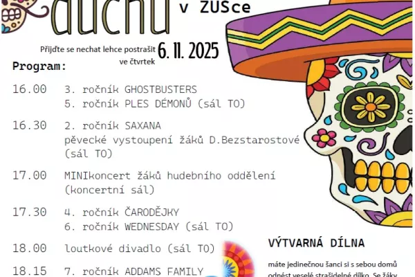 Svátek duchů 6. 11. 2025 taneční obor ZUŠ