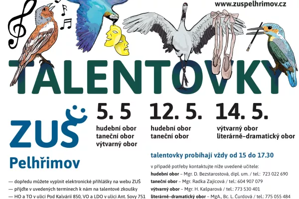 talentovky 14. 5. 2026 výtvarka  a dramaťák