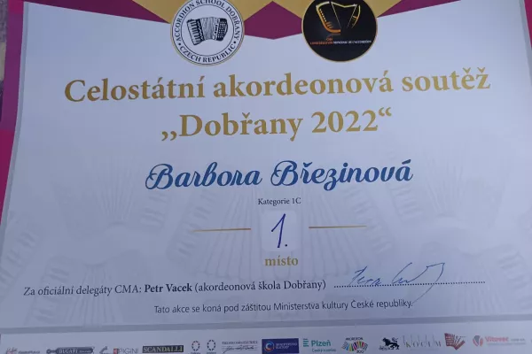 diplom Barborka Březinová